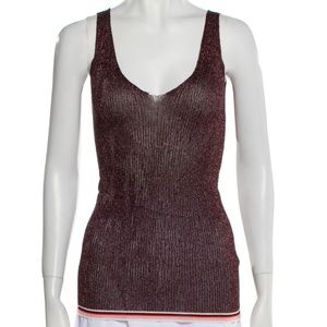 Giada Forte Italian Resort Knit Tank (sparkly see through) Size 0